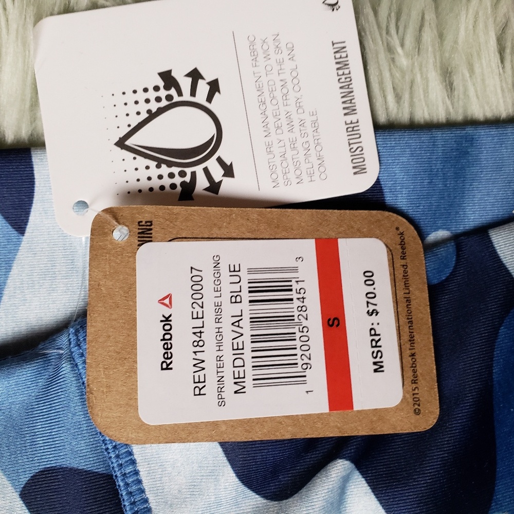 Nwt reebok blue camo skinny high rise leggings - Picture 4 of 5